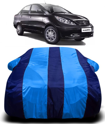 AXLOZ Car Cover For Tata Manza (With Mirror Pockets)(Multicolor)