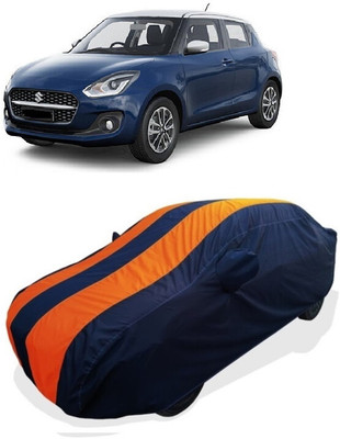 Coxtor Car Cover For Maruti Suzuki Swift ZXI Plus (With Mirror Pockets)(Orange)