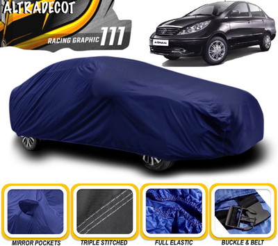 ALTRADECOT Car Cover For Tata Manza (With Mirror Pockets)(Blue)