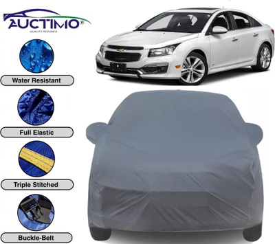 AUCTIMO Car Cover For Chevrolet Cruze (With Mirror Pockets)(Grey)