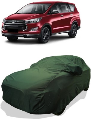 Coxtor Car Cover For Toyota Innova Crysta 2.4 GX MT 8S (With Mirror Pockets)(Green)