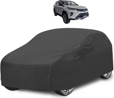 Caronix Car Cover For Toyota Universal For Car (With Mirror Pockets)(Grey)