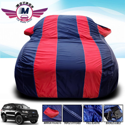 MoTRoX Car Cover For Maruti Suzuki Vitara Brezza (With Mirror Pockets)(Red, Blue)