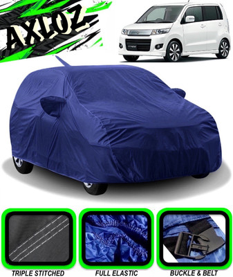 AXLOZ Car Cover For Maruti Suzuki WagonR Stingray (With Mirror Pockets)(Blue)
