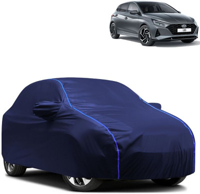 Autohaux Car Cover For Hyundai i20 Active 1.4 (With Mirror Pockets)(Blue)