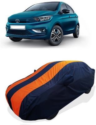 Coxtor Car Cover For Tata Tigor EV XE Plus Electric (With Mirror Pockets)(Orange)