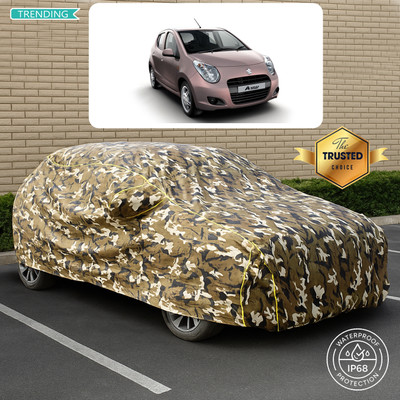 PAGORA Car Cover For Maruti A-Star AT (With Mirror Pockets)(Yellow, Multicolor)