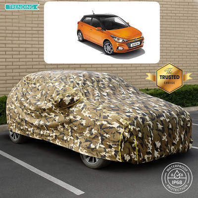 PAGORA Car Cover For Hyundai i20 Sportz CRDI (With Mirror Pockets)(Yellow, Multicolor)