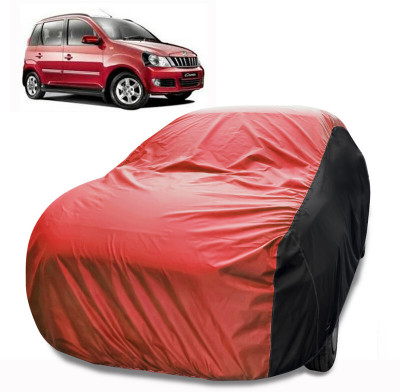 MoTRoX Car Cover For Mahindra Quanto (Without Mirror Pockets)(Red, Black)