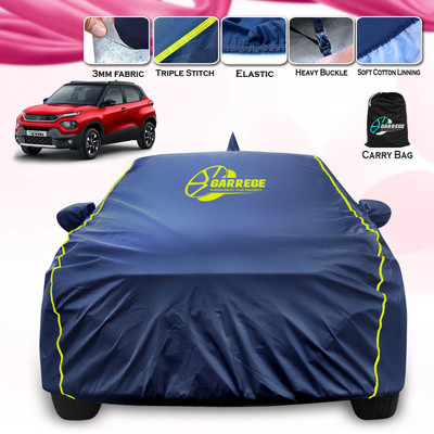 GARREGE Car Cover For Tata Punch (With Mirror Pockets)(Blue, For 2021, 2022, 2023, 2024, 2025 Models)