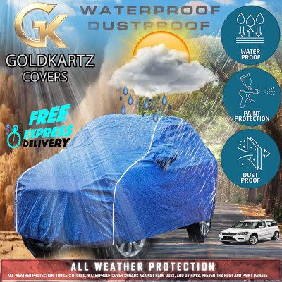 Tamanchi Autocare Car Cover For Tata Nexon (With Mirror Pockets)(Blue)