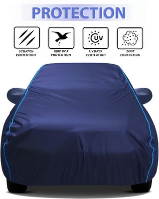 Delphinium Car Cover For Hyundai Santro Xing (With Mirror Pockets)(Blue)