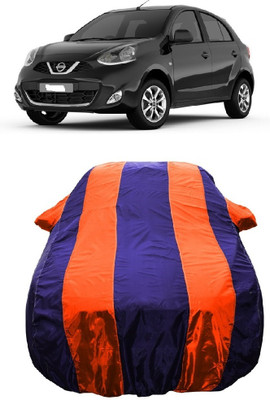 Wegather Car Cover For Nissan Micra Diesel XE (With Mirror Pockets)(Orange)
