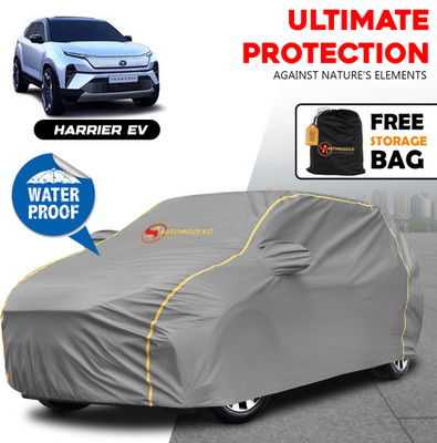 AUTOMOZEXO Car Cover For Tata Harrier (With Mirror Pockets)(Grey)