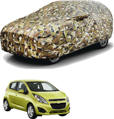 SS FOR YOUR SMART NEEDS Car Cover For Chevrolet Spark (With Mirror Pockets)(Green)