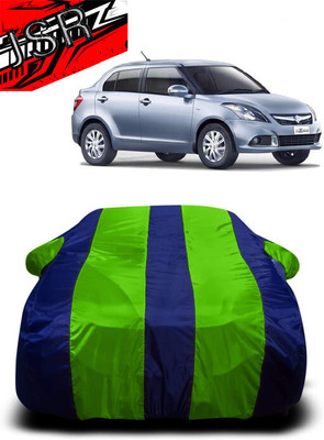 J S R Car Cover For Maruti Swift Dzire AMT ZXI Plus Petrol (With Mirror Pockets)(Green, Blue)