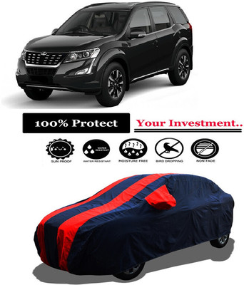 Amexride Car Cover For Mahindra XUV500 W11 Option AWD Diesel (With Mirror Pockets)(Red)