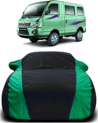 Genipap Car Cover For Mahindra Supro (With Mirror Pockets)(Green, Black)