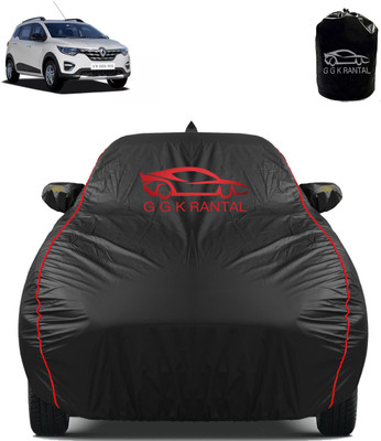 G G K RANTAL Car Cover For Renault Triber (With Mirror Pockets)(Black)