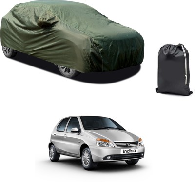 CODOKI Car Cover For Tata Indica eV2 (With Mirror Pockets)(Green)