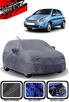 J S R Car Cover For Tata Indica Turbo (With Mirror Pockets)(Grey)