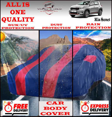 Tamanchi Autocare Car Cover For Kia Sonet(Red, Black)