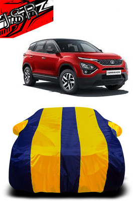 J S R Car Cover For Tata Harrier (With Mirror Pockets)(Yellow, Blue)