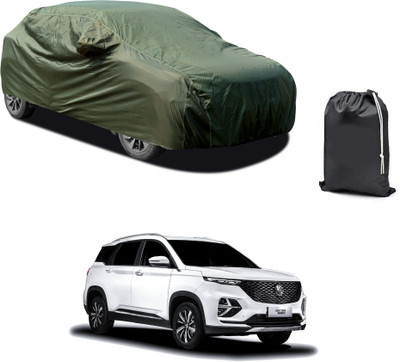 PAGORA Car Cover For MG Hector Plus (With Mirror Pockets)(Green)