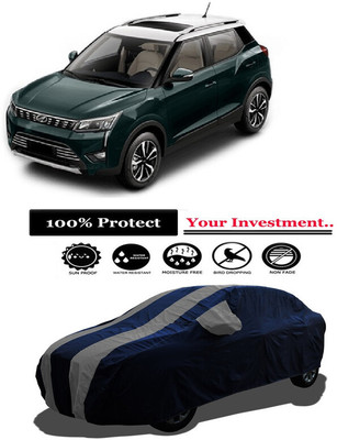 Amexride Car Cover For Mahindra XUV300 W6 Petrol (With Mirror Pockets)(Grey)
