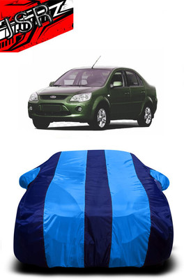 J S R Car Cover For Ford Fiesta (With Mirror Pockets)(Blue)