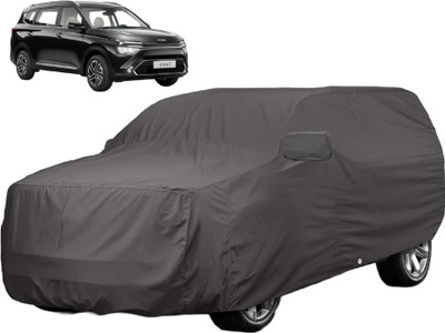 Auto Hub Car Cover For Kia Carens (With Mirror Pockets)(Grey)