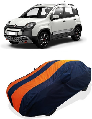 Coxtor Car Cover For Fiat Panda (With Mirror Pockets)(Orange)