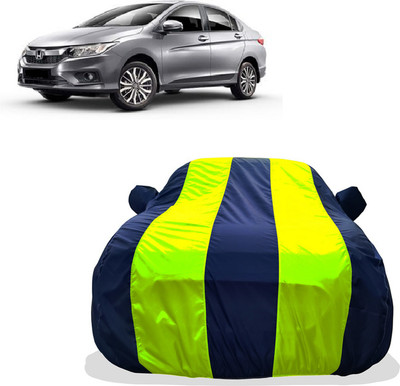 Tricway Car Cover For Honda City i-Dtec (With Mirror Pockets)(Yellow)
