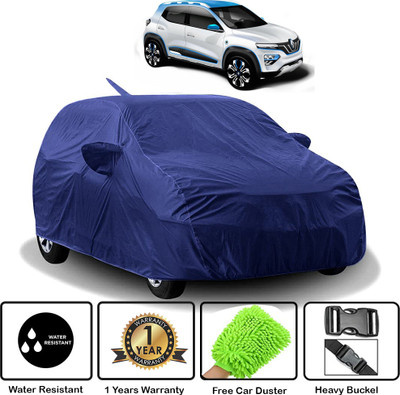 SIRAS Car Cover For Renault Kwid (With Mirror Pockets)(Blue)