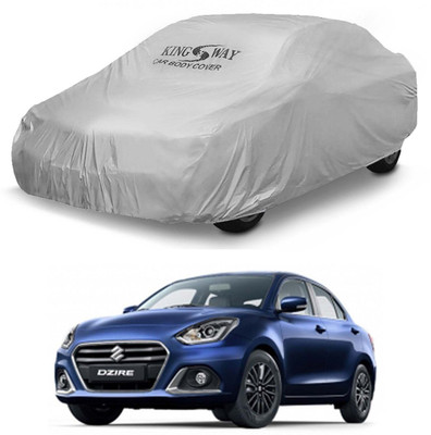 Kingsway Car Cover For Maruti Suzuki Swift Dzire (Without Mirror Pockets)(Silver, For 2020, 2021, 2022, 2023, 2024 Models)