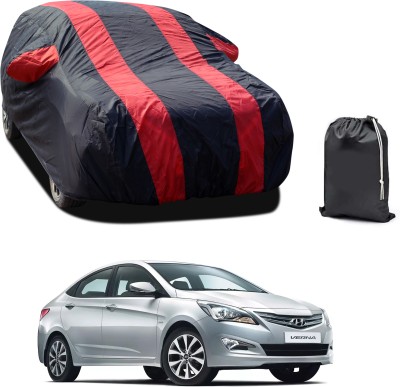 CODOKI Car Cover For Hyundai Fluidic Verna 4S (With Mirror Pockets)(Red, For 2019, 2020, 2021, 2022, 2023 Models)