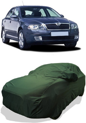 Coxtor Car Cover For Skoda Octavia 1.9 TDI (With Mirror Pockets)(Green)