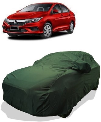 Coxtor Car Cover For Honda City (With Mirror Pockets)(Gold)