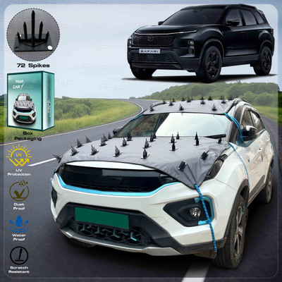 Frap Car Cover For Tata Safari, Safari (6 Seater), Safari (7 Seater), Safari 3.0L (With Mirror Pockets)(Grey, For 2023, 2024, 2025 Models)