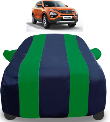 Auto Hub Car Cover For Tata Harrier (With Mirror Pockets)(Green)