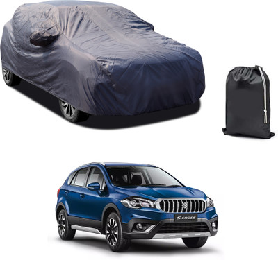 GOSHIV-car and bike accessories Car Cover For Maruti Suzuki S-Cross (With Mirror Pockets)(Grey)