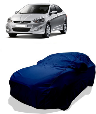 Coxtor Car Cover For Hyundai Accent 1.6i (With Mirror Pockets)(Green)