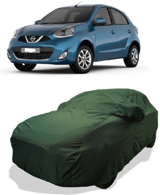 Coxtor Car Cover For Nissan Micra XL Option D Diesel (With Mirror Pockets)(Green)