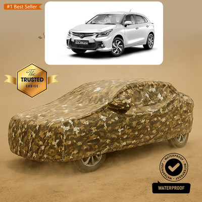 PAGORA Car Cover For Toyota Glanza V Petrol (With Mirror Pockets)(Yellow)