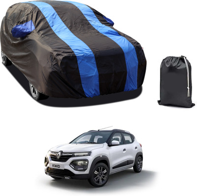CODOKI Car Cover For Renault Kwid (With Mirror Pockets)(Blue)