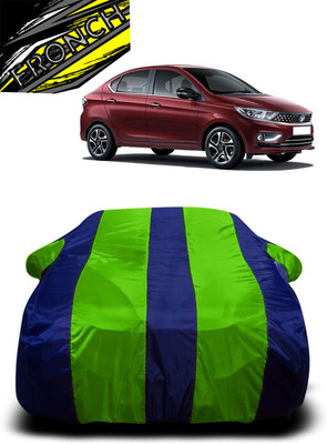 FRONCH Car Cover For Tata Tigor 1.2 Revotron XT (With Mirror Pockets)(Green, Blue)