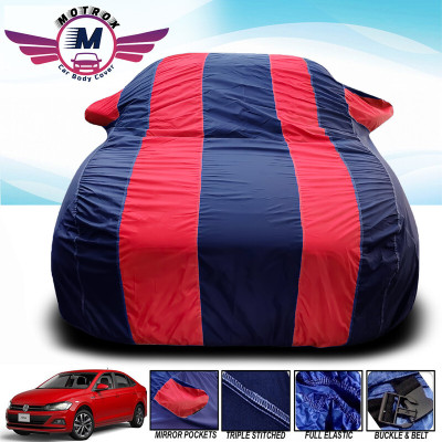 MoTRoX Car Cover For Maruti Suzuki Alto 800 (With Mirror Pockets)(Red, Blue)