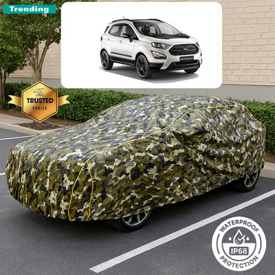 GOSHIV-car and bike accessories Car Cover For Ford Ecosport (With Mirror Pockets)(Yellow, Black)