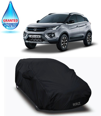RRZ Car Cover For Tata Nexon (With Mirror Pockets)(Black, For 2020 Models)