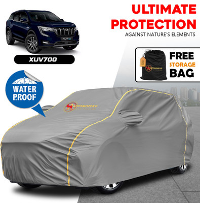 AUTOMOZEXO Car Cover For Mahindra XUV 700 (With Mirror Pockets)(Grey)